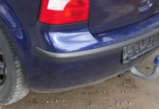 VW Polo 9N 9N3 Stoßstange Heckstoßstange hinten blau LB5N - Bild 4