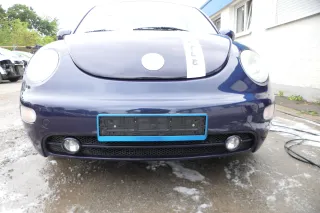 New Beetle 9C Stoßstange vorne Stoßfänger vorn blau LG5T mit Nebelscheinwerfer - Bild 1