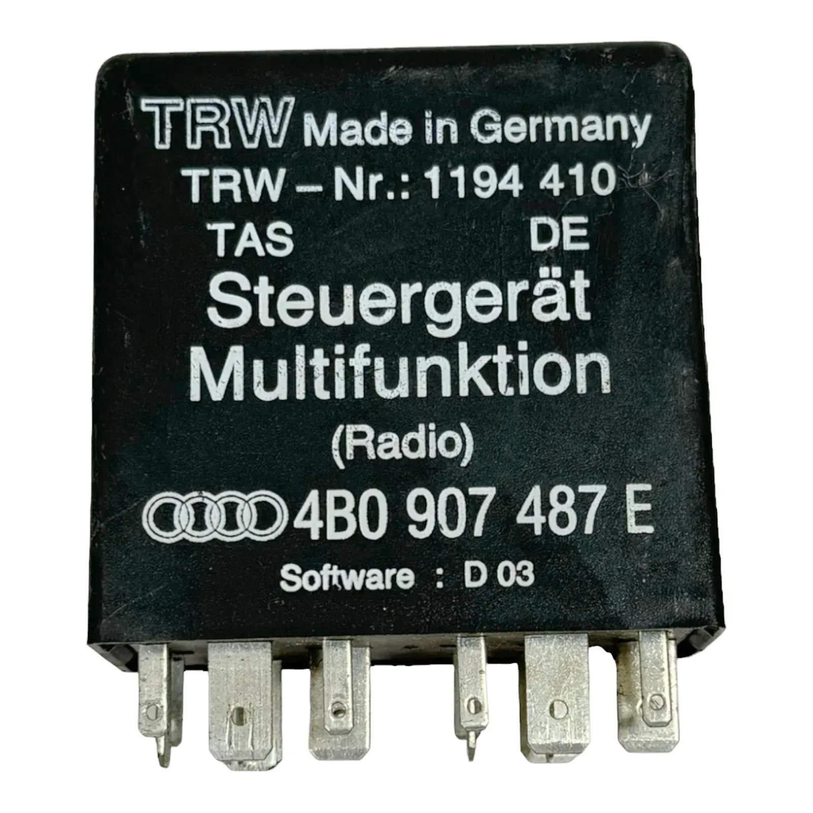 Audi A4 B5 A6 VW Sharan Passat 3B Relais 609 Multifunktion Lenkrad 4B0907487E - Bild 1
