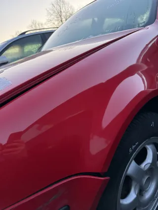 VW Golf 4 1J Kotflügel vorne links rot LY3D - kleine Hageldellen - Bild 10