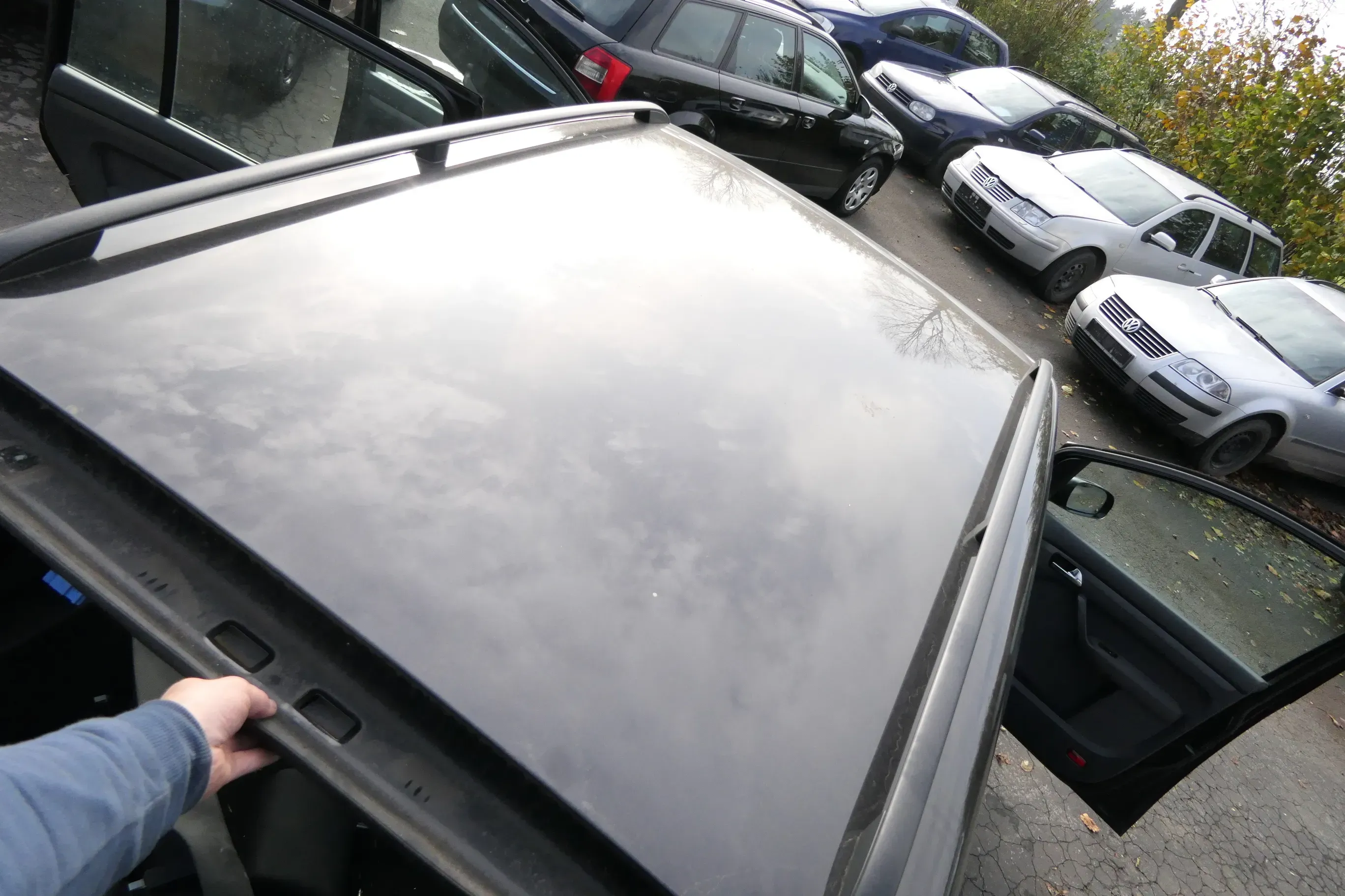 VW Touran Dachreling Reling Dach beide rechts und links Reeling schwarz - Bild 1