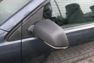 VW Polo 9N 9N3 mechanisch Spiegel Außenspiegel links vorne schwarz Blinker - Bild 1