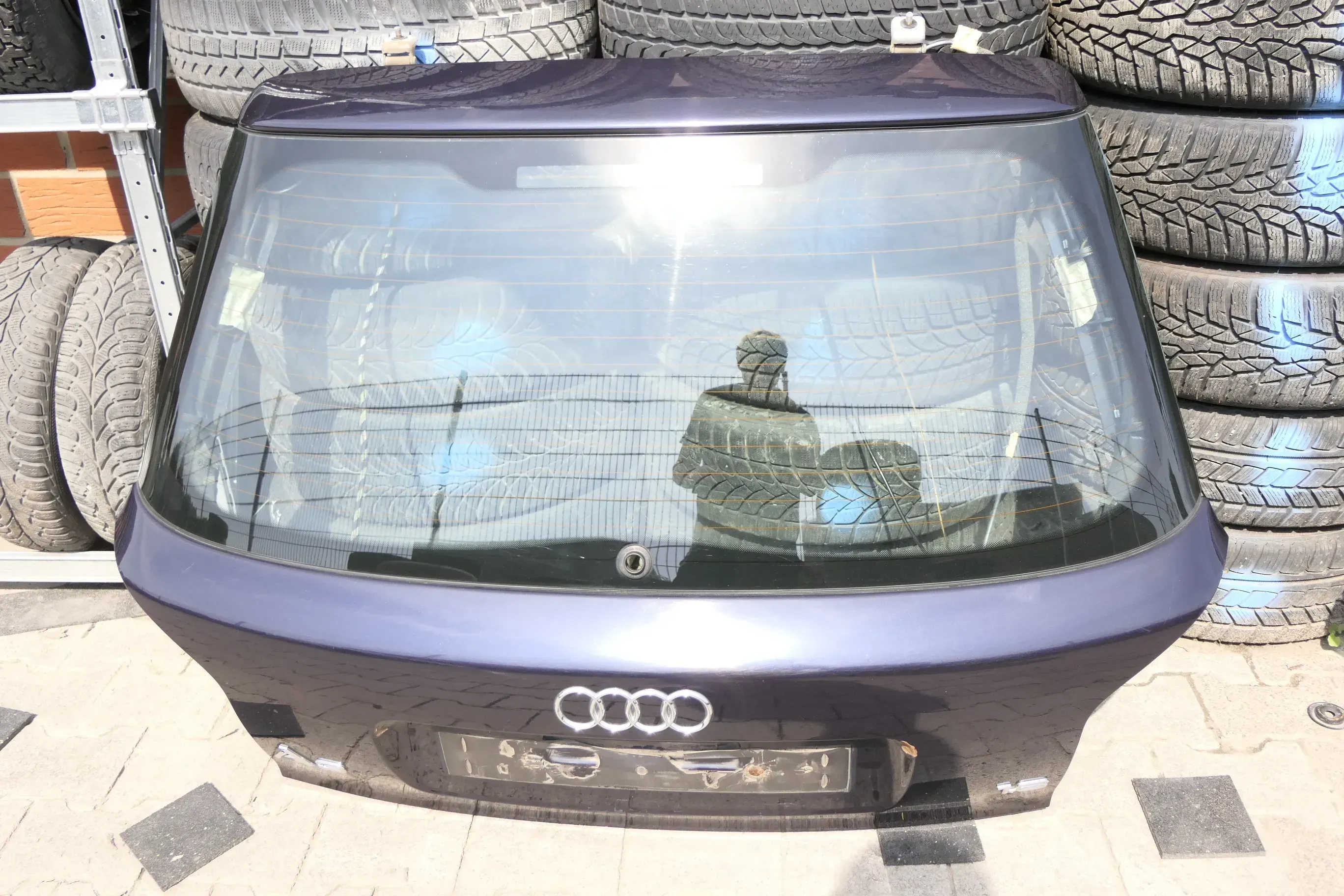 Audi A3 8L -Bj. ca1999 Heckklappe Kofferraumklappe Klappe hinten blau LZ5L - Bild 1