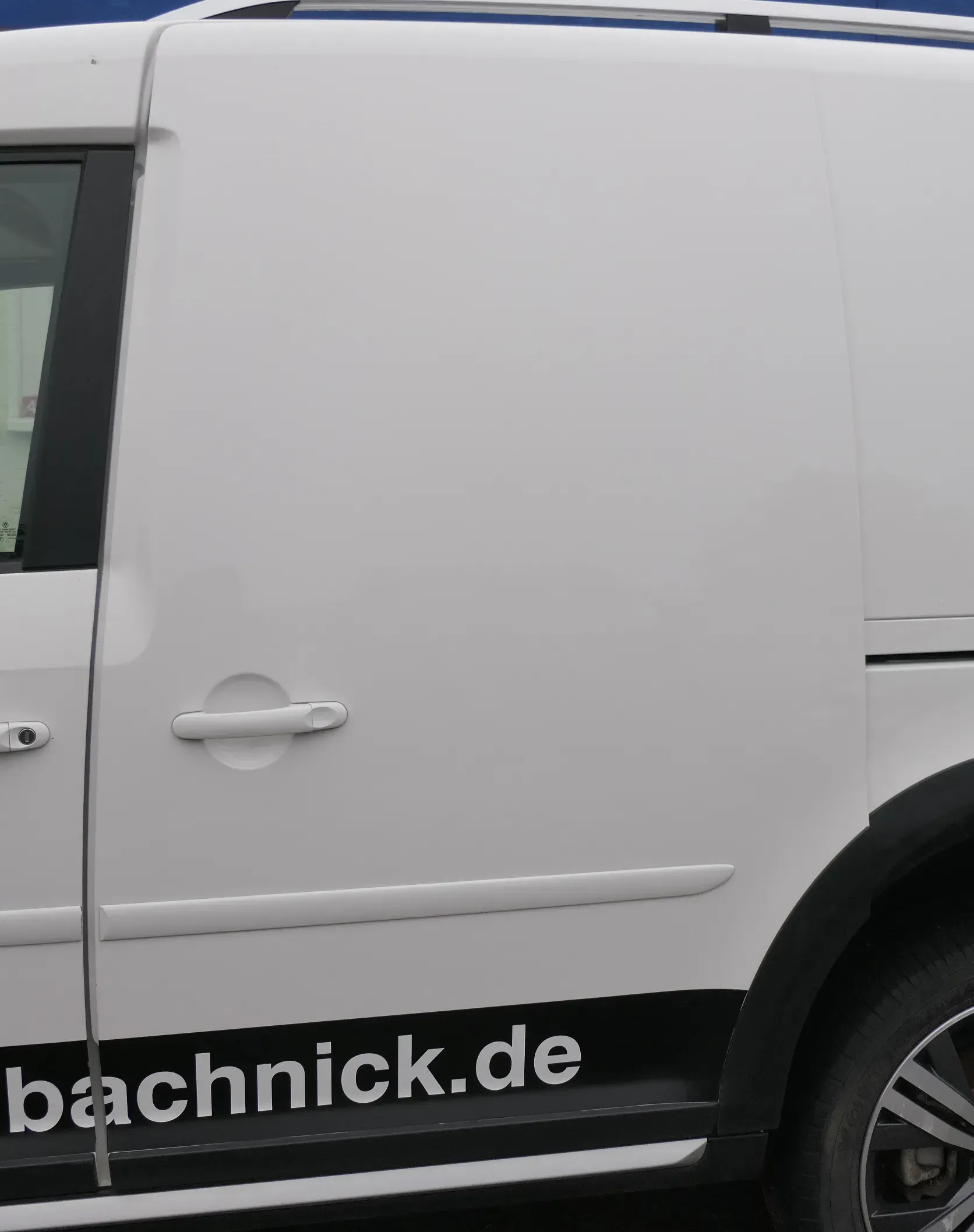 VW Caddy 2k SA Tür hinten links weiß LB9A Schiebetür - Bild 1