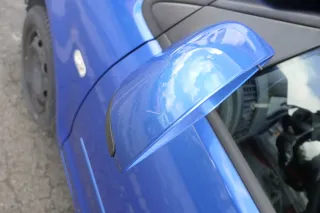 VW Polo 9N 9N3 elektrischer Spiegel Außenspiegel links vorne blau LA5M + Glas - Bild 3