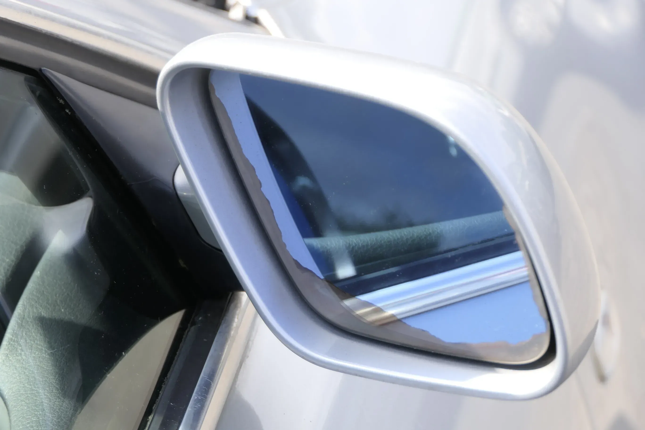 Audi A4 B5 Spiegel Außenspiegel rechts elektrisch silber grau LY7M Facelift Glas - Bild 1