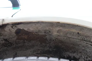 VW T4 Kotflügel vorne rechts weiß L902 - 701821022A bis 1996 - Bild 4