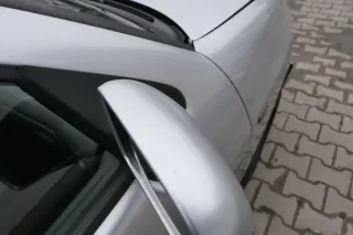 VW Polo Kombi elektrisch Spiegel vorne rechts Außenspiegel silber LS7N bisBj1999 - Bild 3