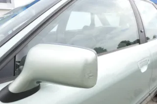 Audi 80 elektrischer elektrisch Spiegel Außenspiegel links mit Glas grün LY6N - Bild 1