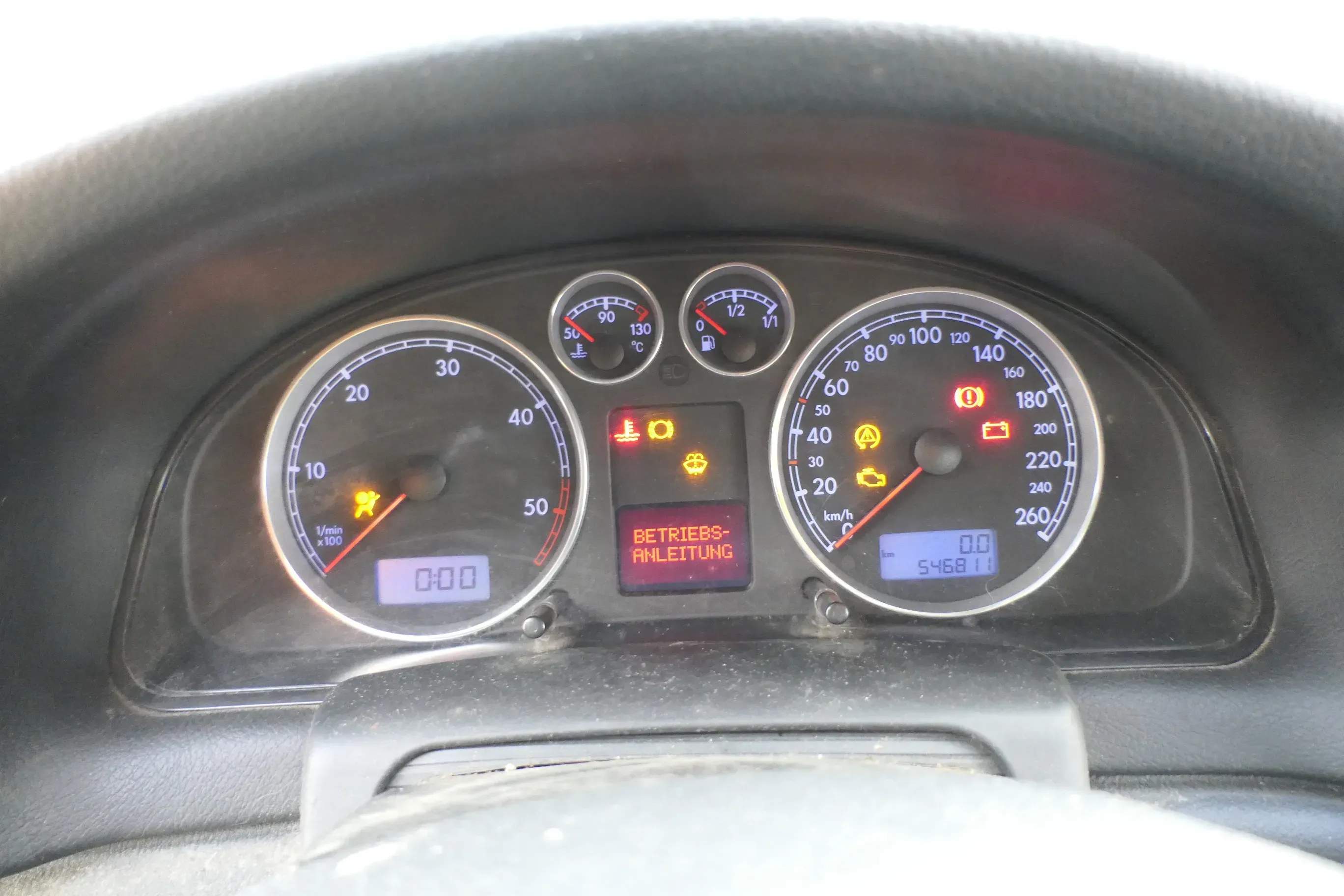 VW Passat 3BG Tacho Tachometer Kombiinstrument 546.000km 3B0920829A Diesel TDI - Bild 1