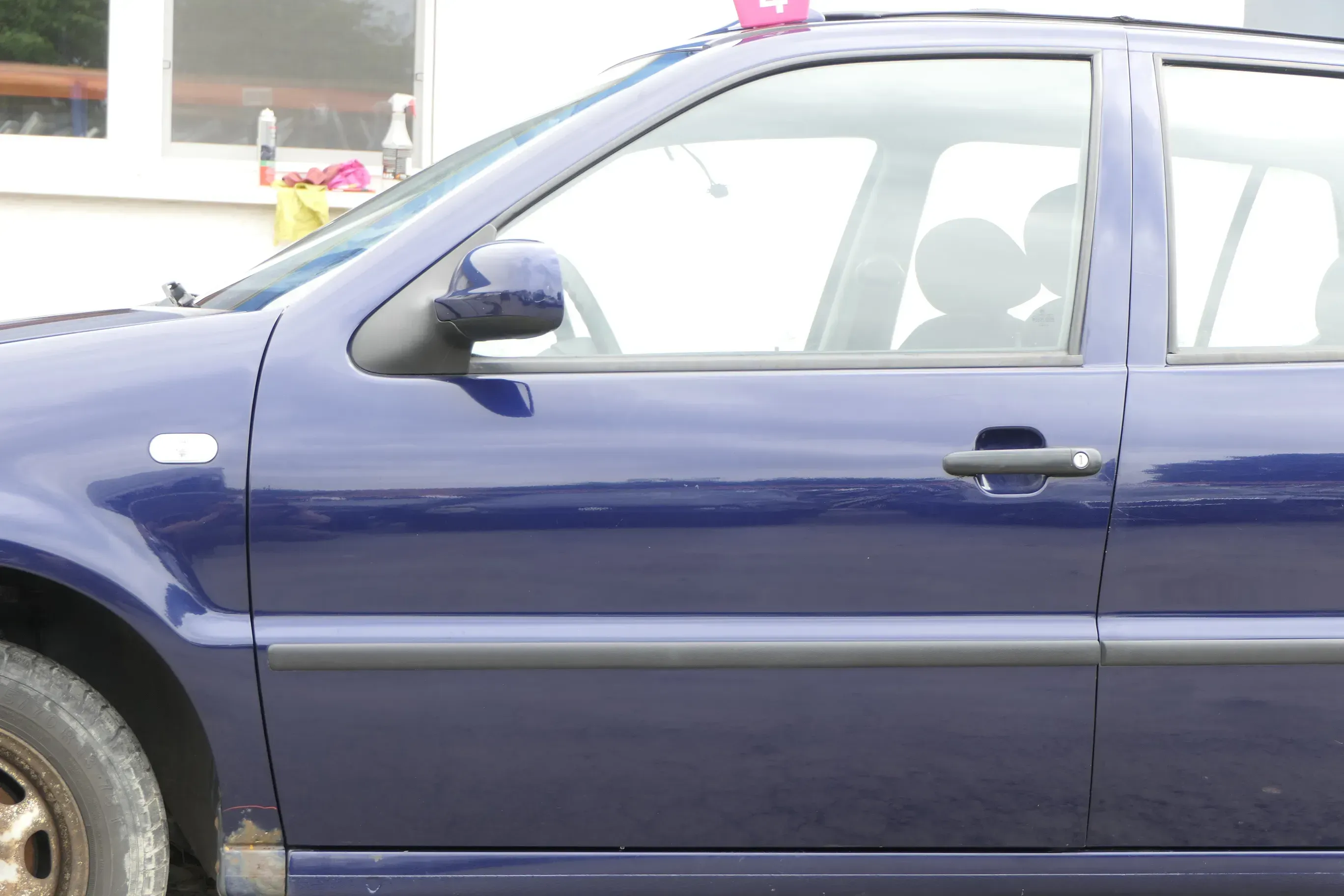 VW Polo 6N 6N2 Tür vorne links Fahrertür 4/5-Türer blau LB5N ohneAnbauteile - Bild 1