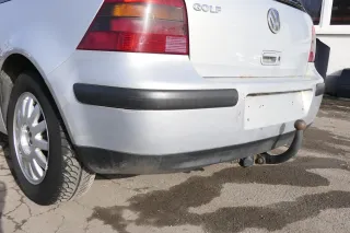 VW Golf 4 Limousine Stoßstange hinten Heckstoßstange Stoßfänger silber grau - Bild 4