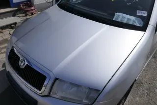 Skoda Fabia 6Y Motorhaube KLappe vorne silber grau LF7T mit Grill - Bild 3
