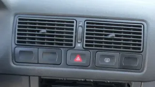 VW Golf 4 Lüftungsdüse Düse Lüftung Mitte 1J0819728F 01C Lüftungsgitter - Bild 1
