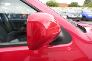 VW Polo Kombi elektrisch Spiegel vorne rechts Außenspiegel rot LY3D bisBj1999 - Bild 3