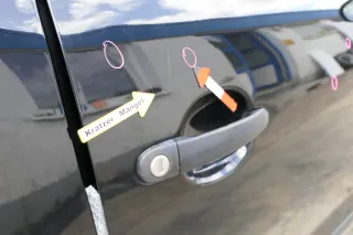 VW Fox 5Z Tür vorne rechts Beifahrertür schwarz L041 - Bild 6