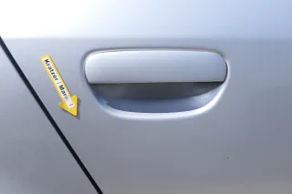 Audi A6 4B C5 Tür Türblatt hinten rechts grau silber LY7M - Bild 6