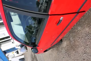 VW Lupo Seat Arosa Tür vorne links Fahrertür rot LP3G (mechanischer FH) - Bild 9