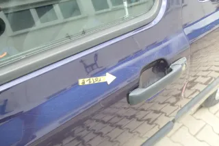 VW Golf 3 Tür vorne links Fahrertür 2/3-Türer blau LC5L - Bild 5