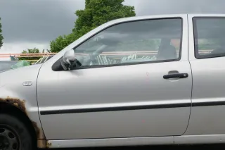 VW Polo 6N 6N2 Tür vorne links Fahrertür 2/3-Türer silber LB7Z - Bild 1