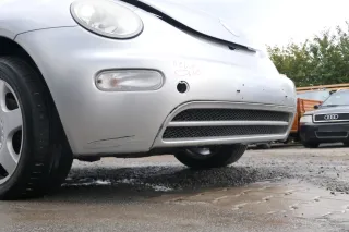 VW New Beetle 9C Stoßstange vorne Stoßfänger vorn silber grau LG9R - Bild 6