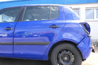 Skoda Fabia 5J Limousine Tür hinten links blau LF5K - Bild 1