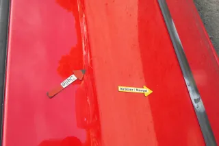VW Lupo Seat Arosa Tür vorne links Fahrertür rot LP3G (mechanischer Fenster - Bild 5