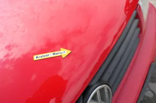 VW Polo 6N Motorhaube Klappe vorn vorne rot LP3G - Bild 5