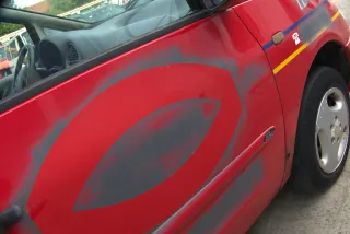 Sharan 7M Alhambra Tür rechts vorne Beifahrertür rot bis Bj1999 ohne Anbaute - Bild 3