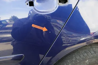 VW Golf 5 V 1K Tür nur das Türblatt hinten links 4/5-Türer  blau LD5Q - Bild 2
