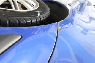 VW Polo 6N2 Stoßstange hinten Heckstoßstange Stoßfänger blau LA5C surf - Bild 5