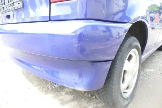 VW Polo 6N Stoßstange hinten 2-geteilte Heckstoßstange LD5D blau Stoßfänger - Bild 7