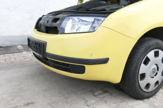 Skoda Fabia 6Y Stoßstange Stoßfänger vorne gelb LF1R 2000-2004 - Bild 5