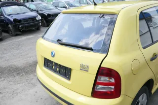 Skoda Fabia 6Y6 Schrägheck Heckklappe Kofferraumklappe hinten gelb LF1R Scheibe - Bild 4