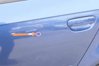 Audi A3 8P 4/5-Türer Tür hinten links Türblatt mit Rahmen blau LZ5C - Bild 4