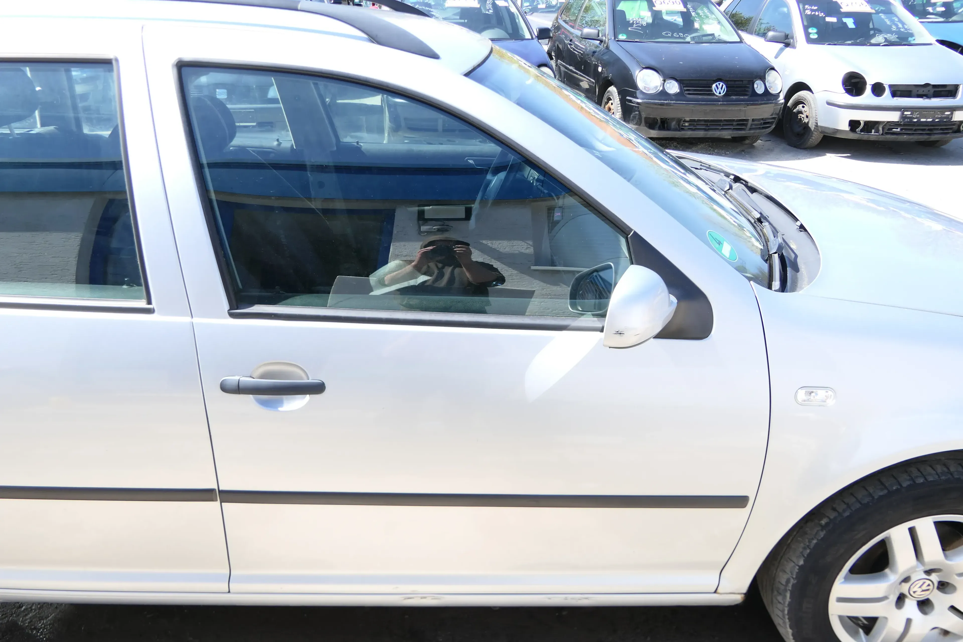 VW Golf 4 Bora Tür vorne rechts Beifahrertür 4/5-Türer+Kombi Variant LA7W silber - Bild 1