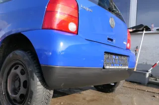 VW Lupo Stoßstange hinten Heckstoßstange Stoßfänger blau LW5Z - Bild 3