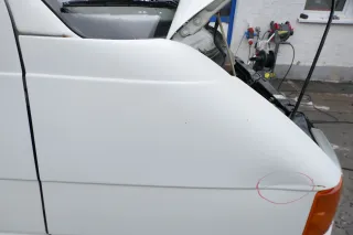 VW T4 kurze Version Kotflügel vorne rechts weiß R902 7D0821104B - Bild 5