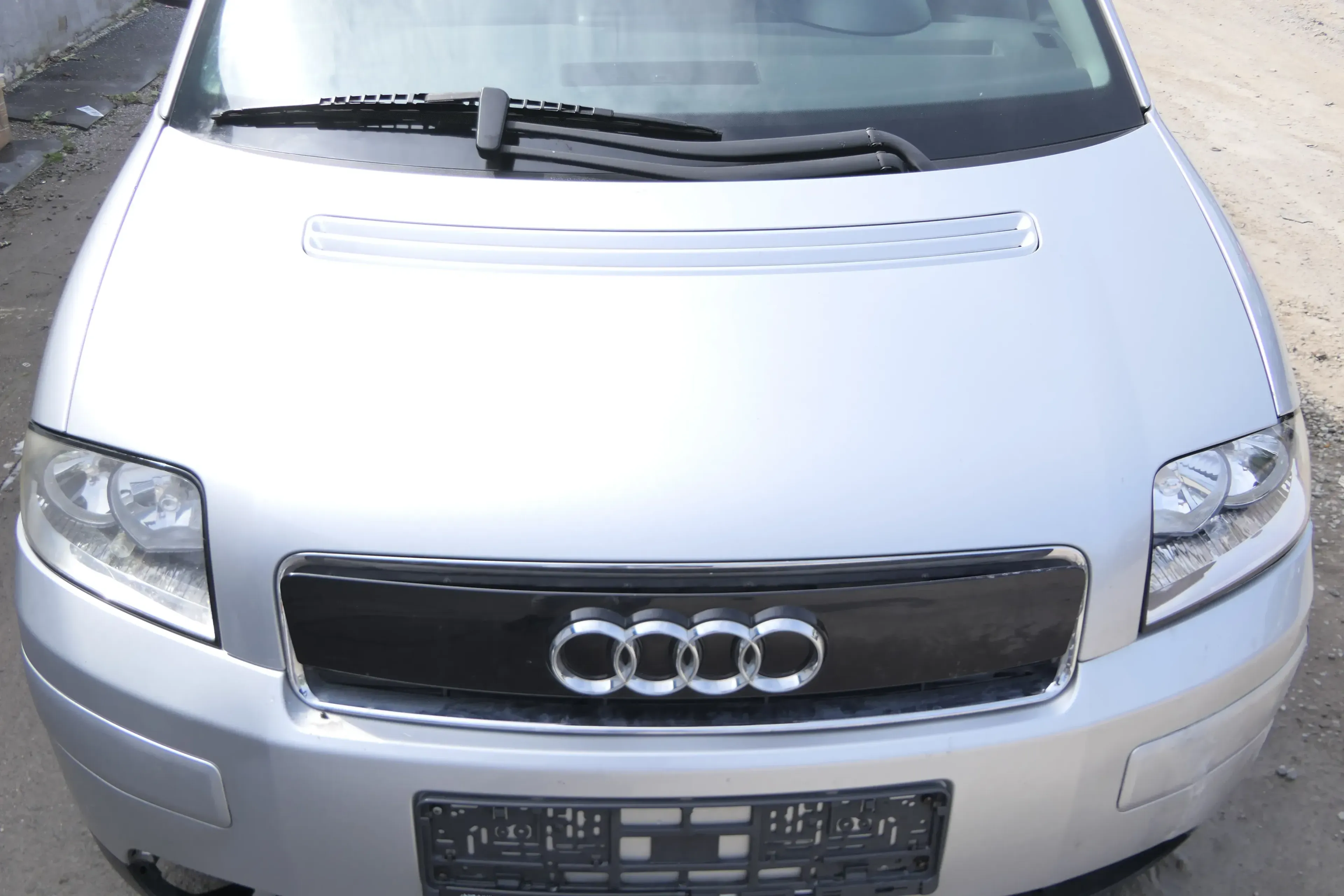 Audi A2 8Z Motorhaube Haube Klappe silber LY7W - OHNE Grill - Bild 1