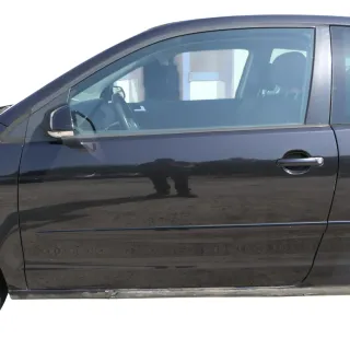 VW Polo 9N 9N3 Tür vorne links Fahrertür 2/3-Türer schwarz LC9Z -ohne Anbauteile - Bild 1