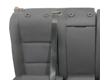 Audi A4 B6 B7 8E Sitz Rückbank Rücksitzbank hinten links 3-Punkt-Gurt schwarz - Bild 1
