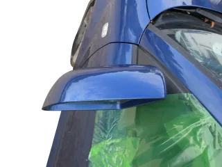 Audi A3 8P elektrischer Spiegel Außenspiegel vorne links blau LZ5C + Glas - Bild 3