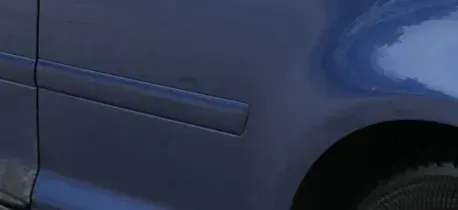 A3 8P 2/3Türer NUR Zierleiste Leiste Abdeckung hinten Seite links blau LZ5C - Bild 1