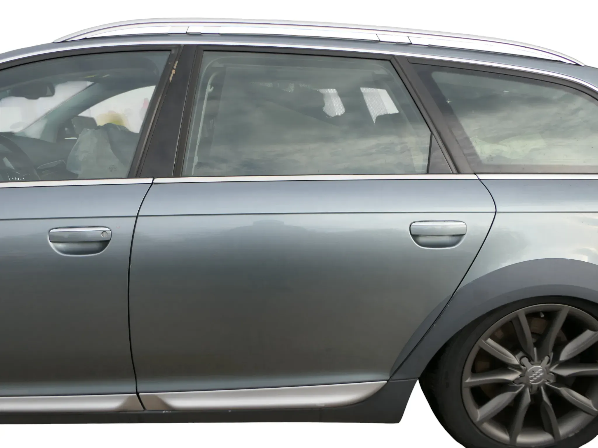 Audi A6 4F C6 Avant Tür Rahmen + Türblatt hinten links grau grau LY7E - Allroad - Bild 1
