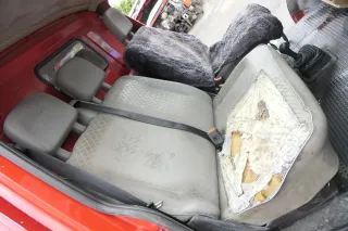 VW T4 Sitz vorne rechts 2er Doppel Beifahrersitz Doppelsitzbank grau mit Konsole - Bild 1