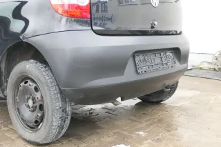 VW Fox 5Z Stoßstange hinten Stoßfänger schwarz matt u - Bild 4