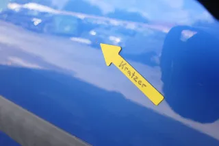 VW Touran 1T 1T3 Tür vorne links Fahrertür blau LA5X OHNE Anbauteile Cross - Bild 9