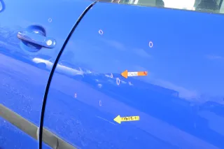 Seat Ibiza 6L Tür 4/5-Türer hinten links blau LS5G - ohne Anbauteile - Bild 3