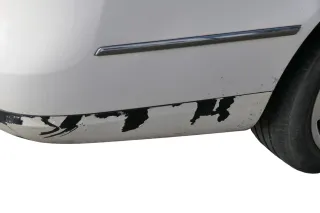 VW Passat 3C Kombi Stoßstange hinten Heckstoßstange Stoßfänger weiß LB9A - Bild 7