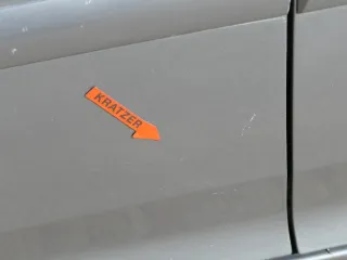 Golf 5 V 1K Tür Türblatt vorne links Fahrertür 4/5-Türer grau LA7T + Rahmen - Bild 2